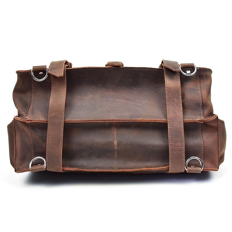 The Gustav Messenger Bag | Large Capacity Vintage Leather Messenger Bag - The Tool Store