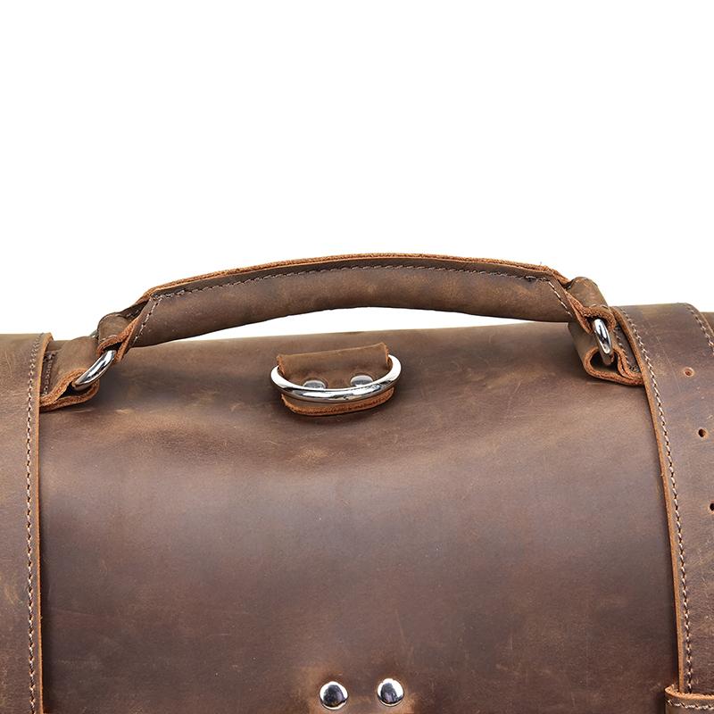 The Gustav Messenger Bag | Large Capacity Vintage Leather Messenger Bag - The Tool Store