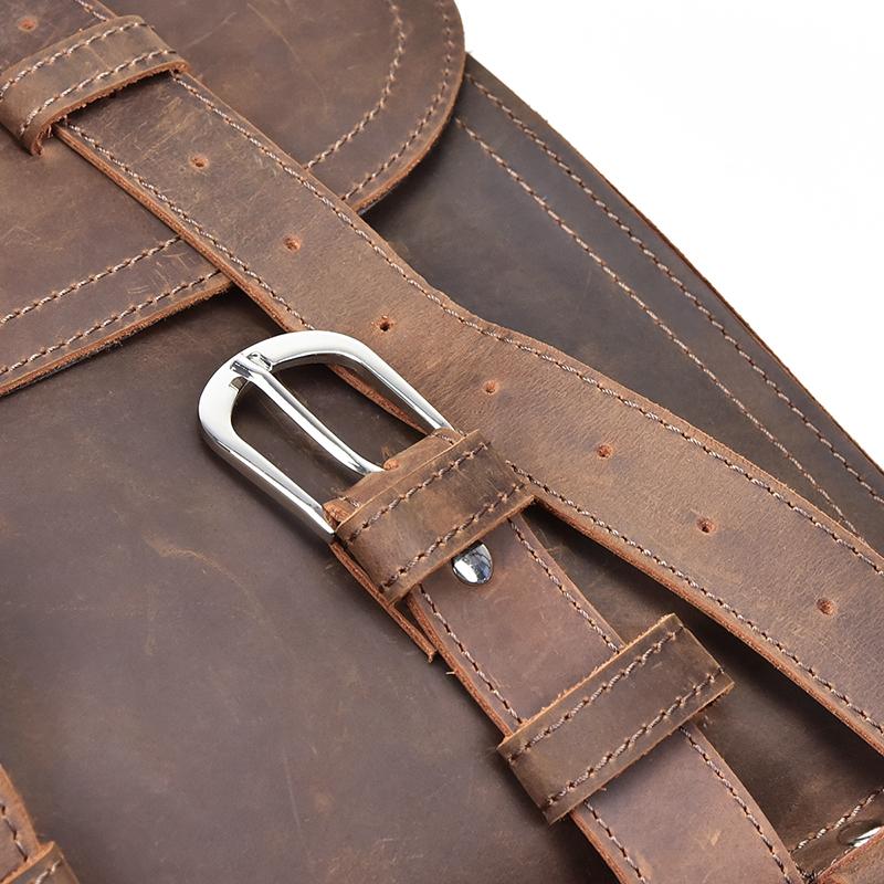 The Gustav Messenger Bag | Large Capacity Vintage Leather Messenger Bag - The Tool Store