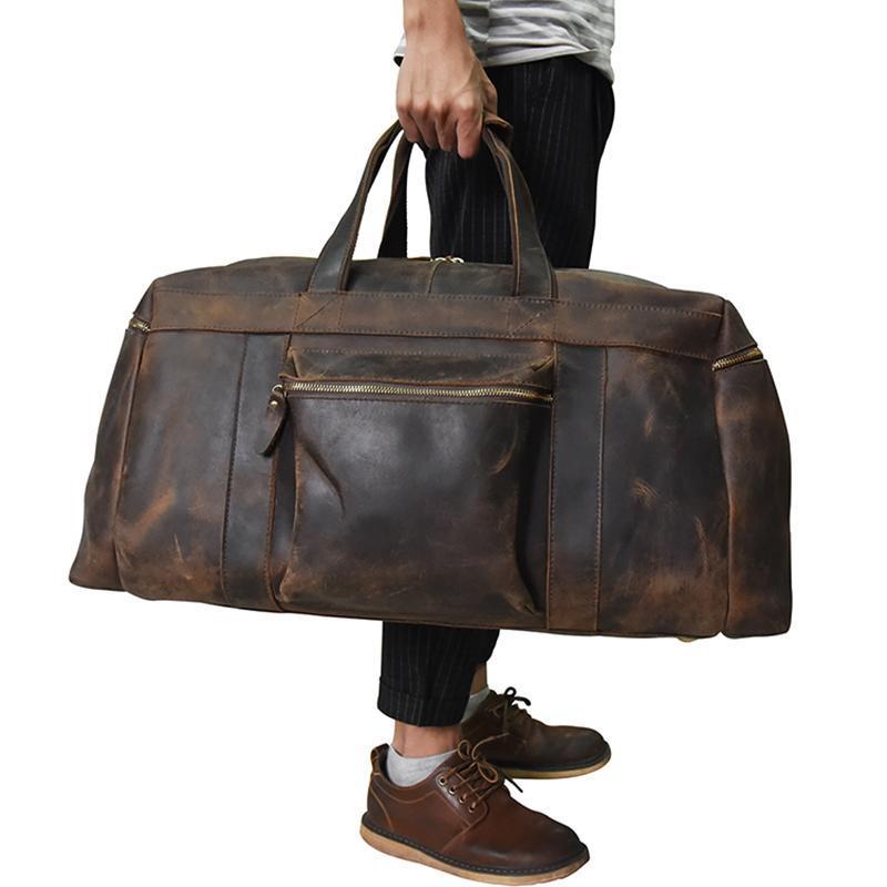 The Colden Duffle Bag | Large Capacity Leather Weekender - The Tool Store