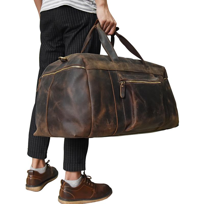 The Colden Duffle Bag | Large Capacity Leather Weekender - The Tool Store