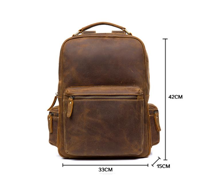 The Langley Backpack | Genuine Vintage Leather Backpack - The Tool Store