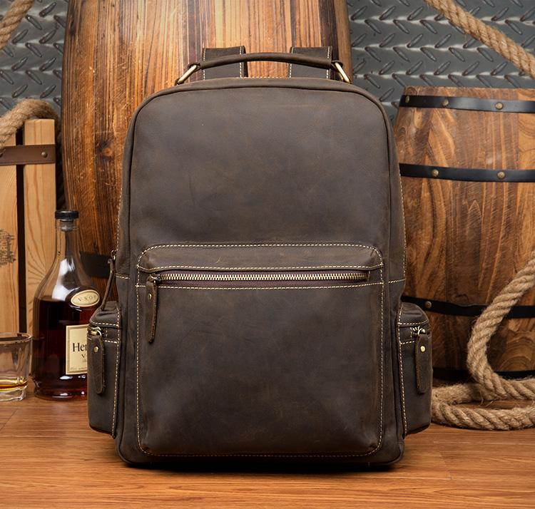 The Langley Backpack | Genuine Vintage Leather Backpack - The Tool Store