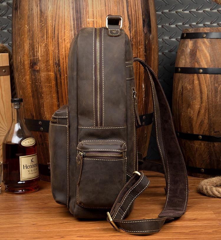 The Langley Backpack | Genuine Vintage Leather Backpack - The Tool Store