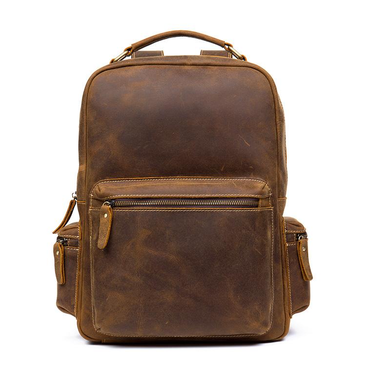 The Langley Backpack | Genuine Vintage Leather Backpack - The Tool Store