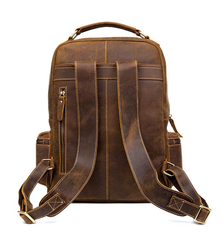 The Langley Backpack | Genuine Vintage Leather Backpack - The Tool Store