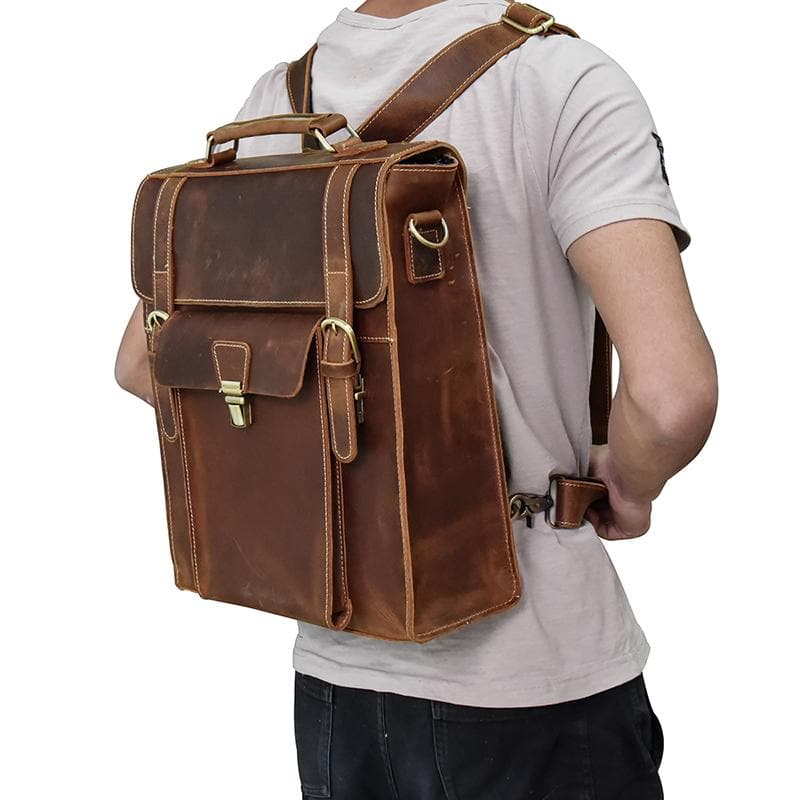 The Vali Backpack | Handmade Vintage Leather - The Tool Store