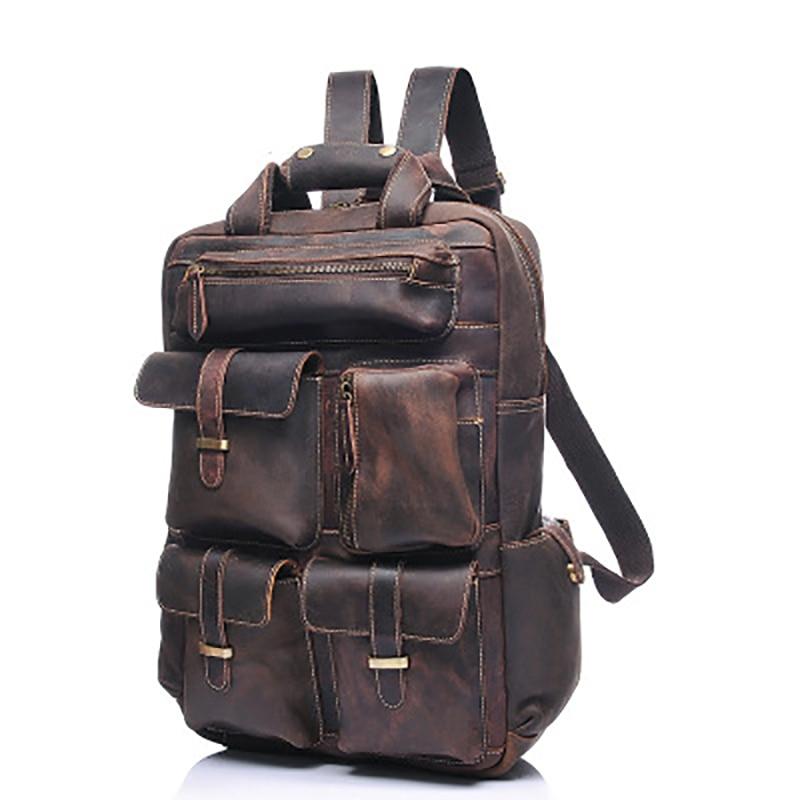 The Shelby Backpack | Handmade Genuine Leather Backpack - The Tool Store