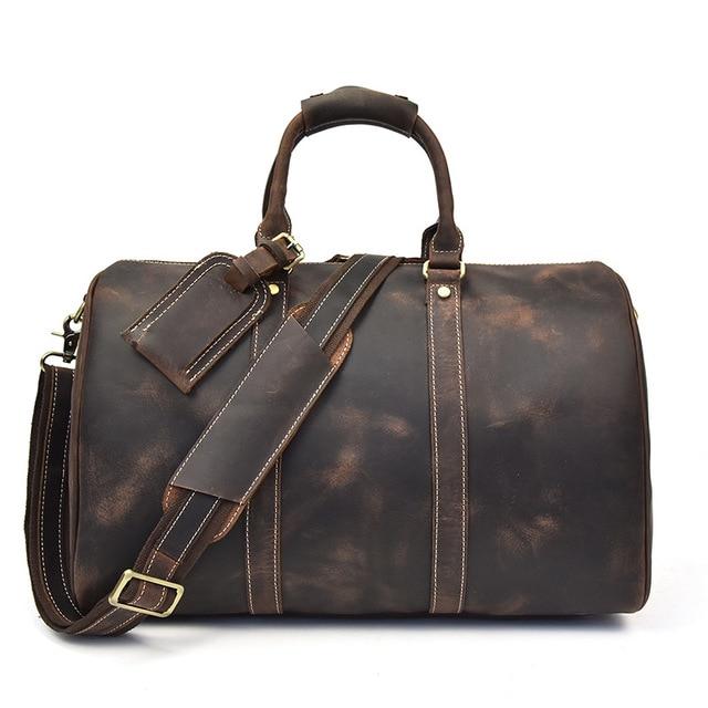 The Brandt Weekender | Small Leather Duffle Bag - The Tool Store