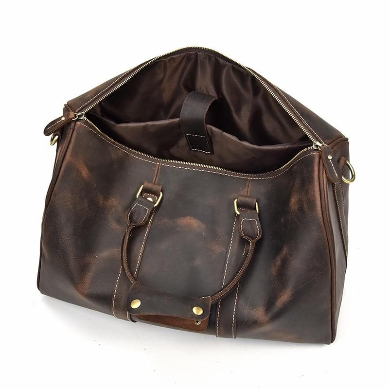 The Brandt Weekender | Small Leather Duffle Bag - The Tool Store