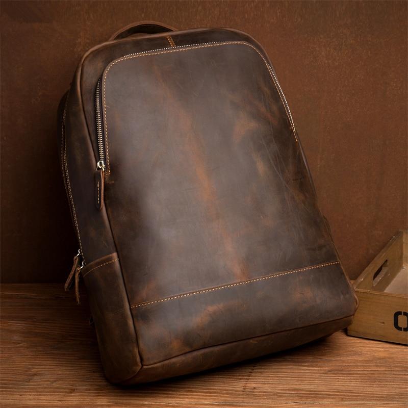 The Vernon Backpack | Genuine Vintage Leather Minimalist Backpack - The Tool Store