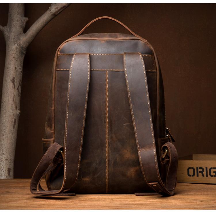 The Vernon Backpack | Genuine Vintage Leather Minimalist Backpack - The Tool Store