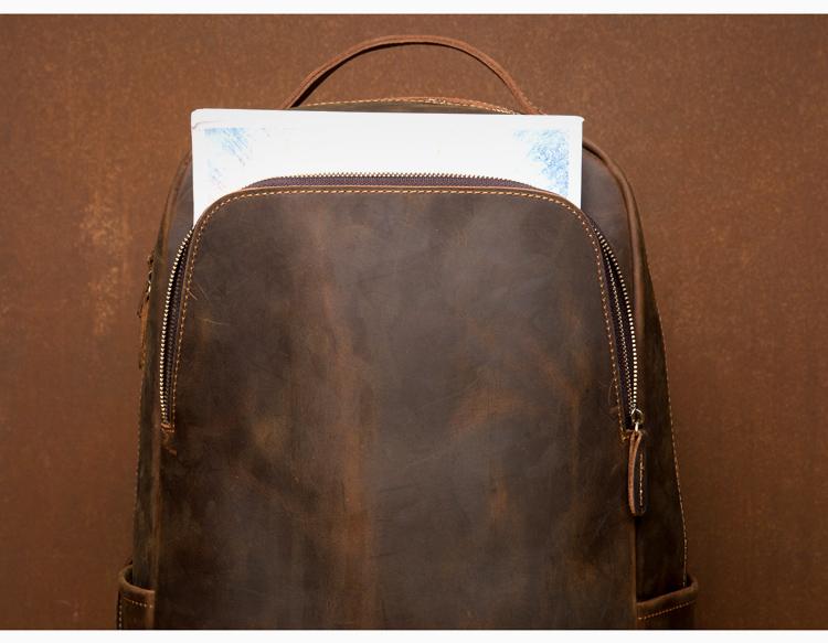 The Vernon Backpack | Genuine Vintage Leather Minimalist Backpack - The Tool Store