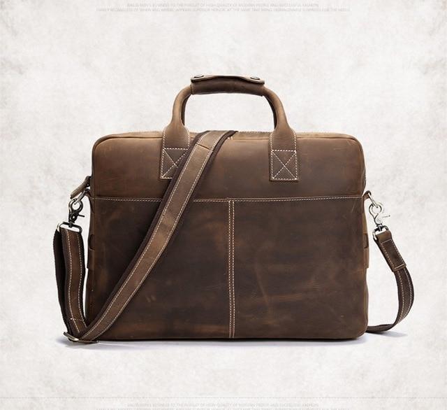 The Welch Briefcase | Vintage Leather Messenger Bag - The Tool Store