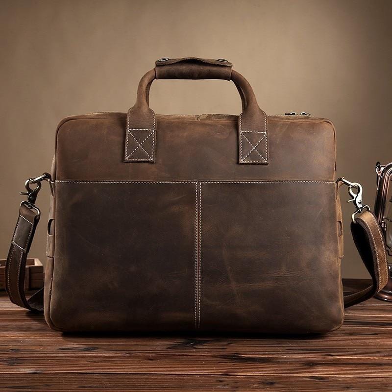 The Welch Briefcase | Vintage Leather Messenger Bag - The Tool Store