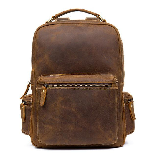 The Langley Backpack | Genuine Vintage Leather Backpack - The Tool Store