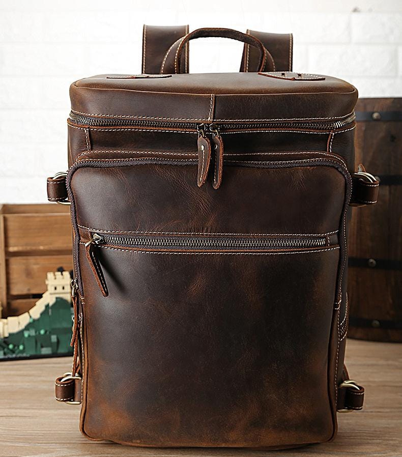 The Raoul Backpack | Handmade Vintage Leather Backpack - The Tool Store