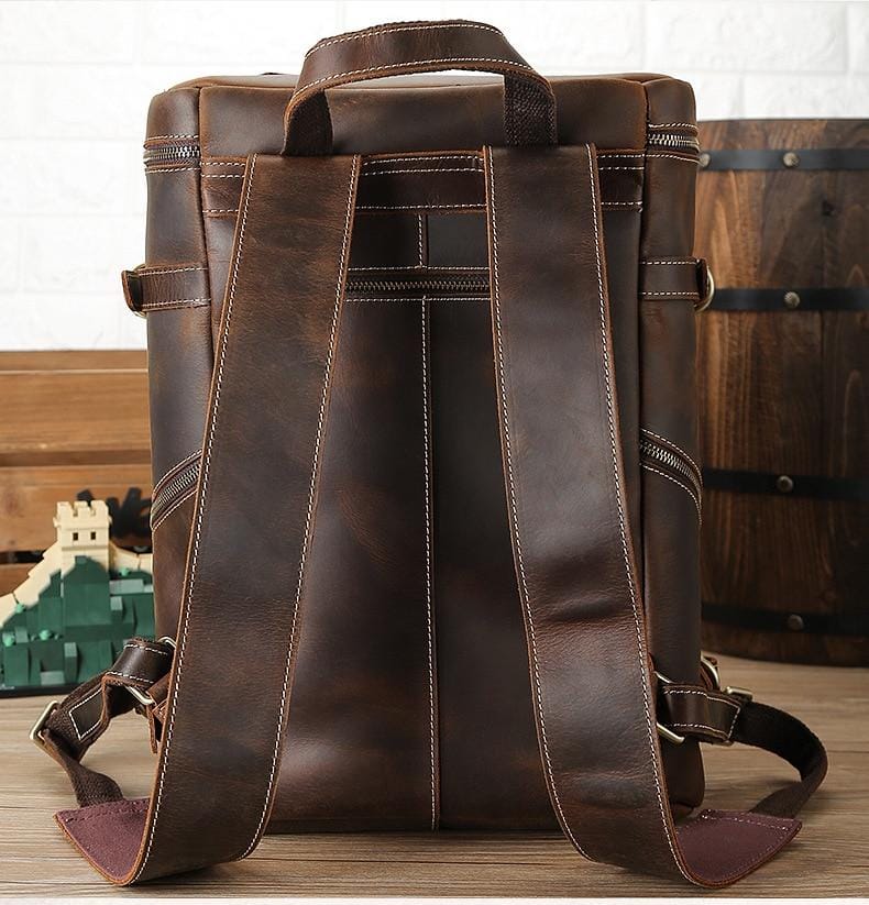 The Raoul Backpack | Handmade Vintage Leather Backpack - The Tool Store