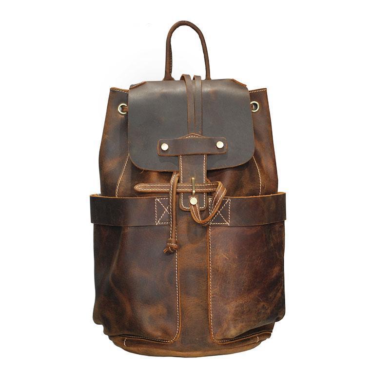 The Olaf Rucksack | Vintage Leather Travel Backpack - The Tool Store