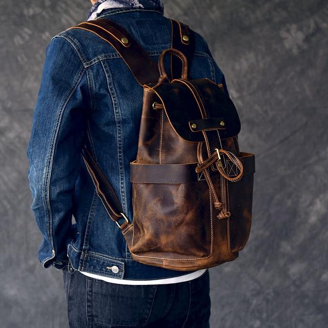 The Olaf Rucksack | Vintage Leather Travel Backpack - The Tool Store