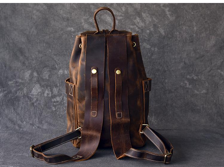 The Olaf Rucksack | Vintage Leather Travel Backpack - The Tool Store