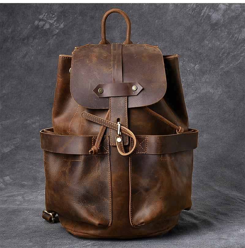 The Olaf Rucksack | Vintage Leather Travel Backpack - The Tool Store