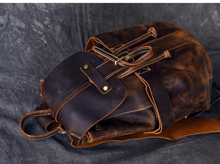 The Olaf Rucksack | Vintage Leather Travel Backpack - The Tool Store