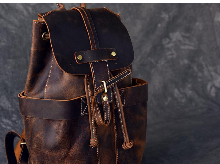 The Olaf Rucksack | Vintage Leather Travel Backpack - The Tool Store