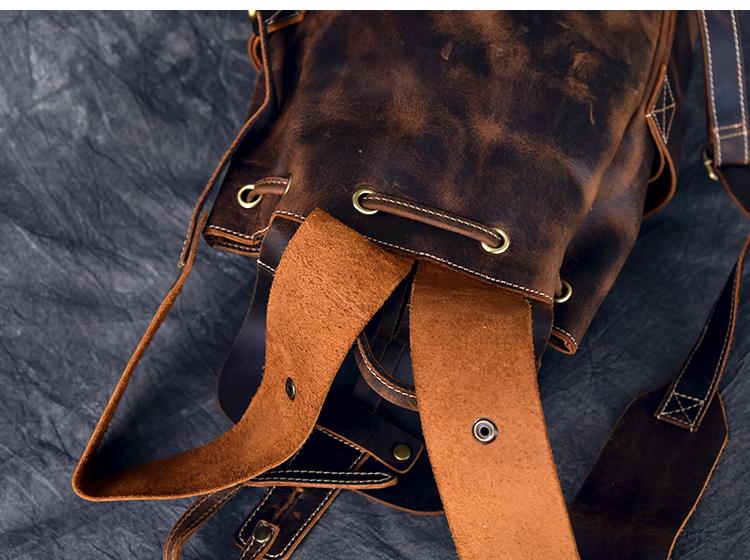 The Olaf Rucksack | Vintage Leather Travel Backpack - The Tool Store