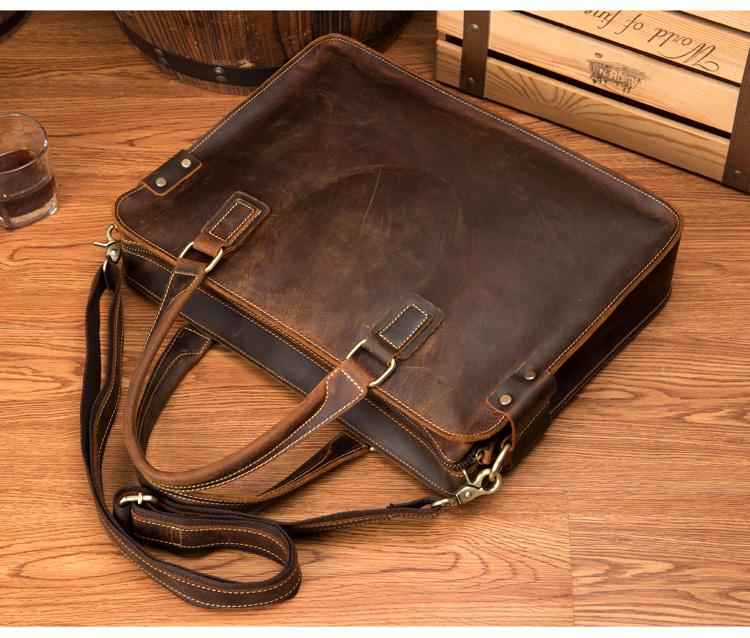 The Viggo Briefcase | Genuine Leather Messenger Bag - The Tool Store