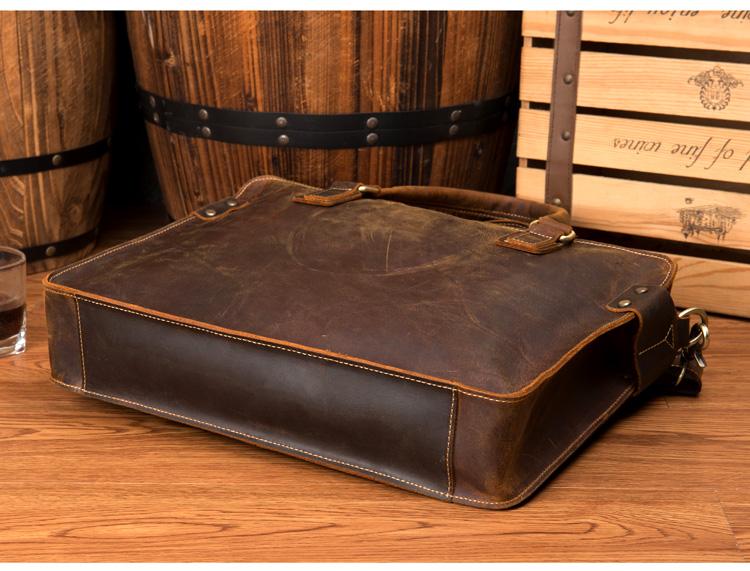 The Viggo Briefcase | Genuine Leather Messenger Bag - The Tool Store