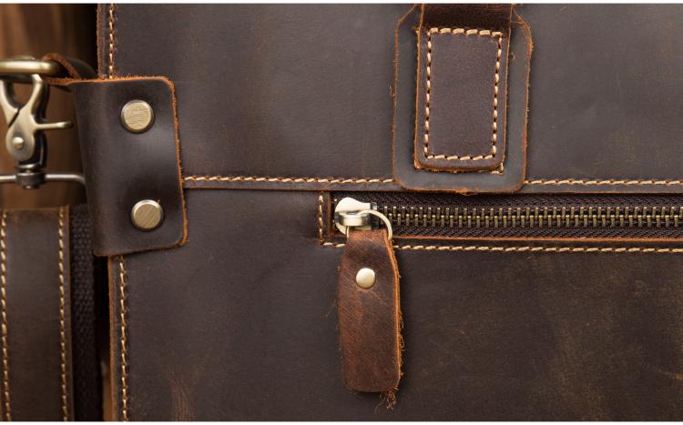 The Viggo Briefcase | Genuine Leather Messenger Bag - The Tool Store