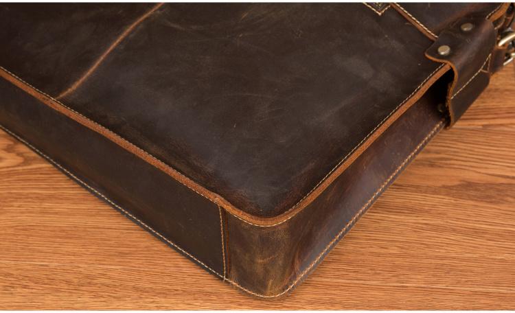 The Viggo Briefcase | Genuine Leather Messenger Bag - The Tool Store