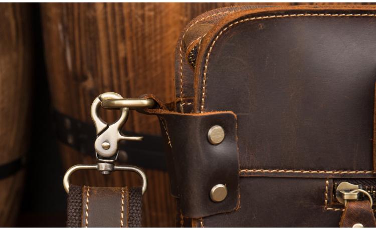 The Viggo Briefcase | Genuine Leather Messenger Bag - The Tool Store