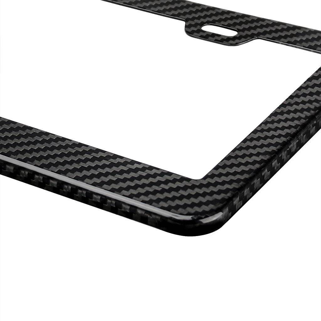 Real Carbon Fiber License Plate Frame - The Tool Store