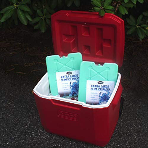 Kona Large Ice Packs for Coolers - Slim Space Saving Design - 25 Minute Freeze Time - The Tool Store