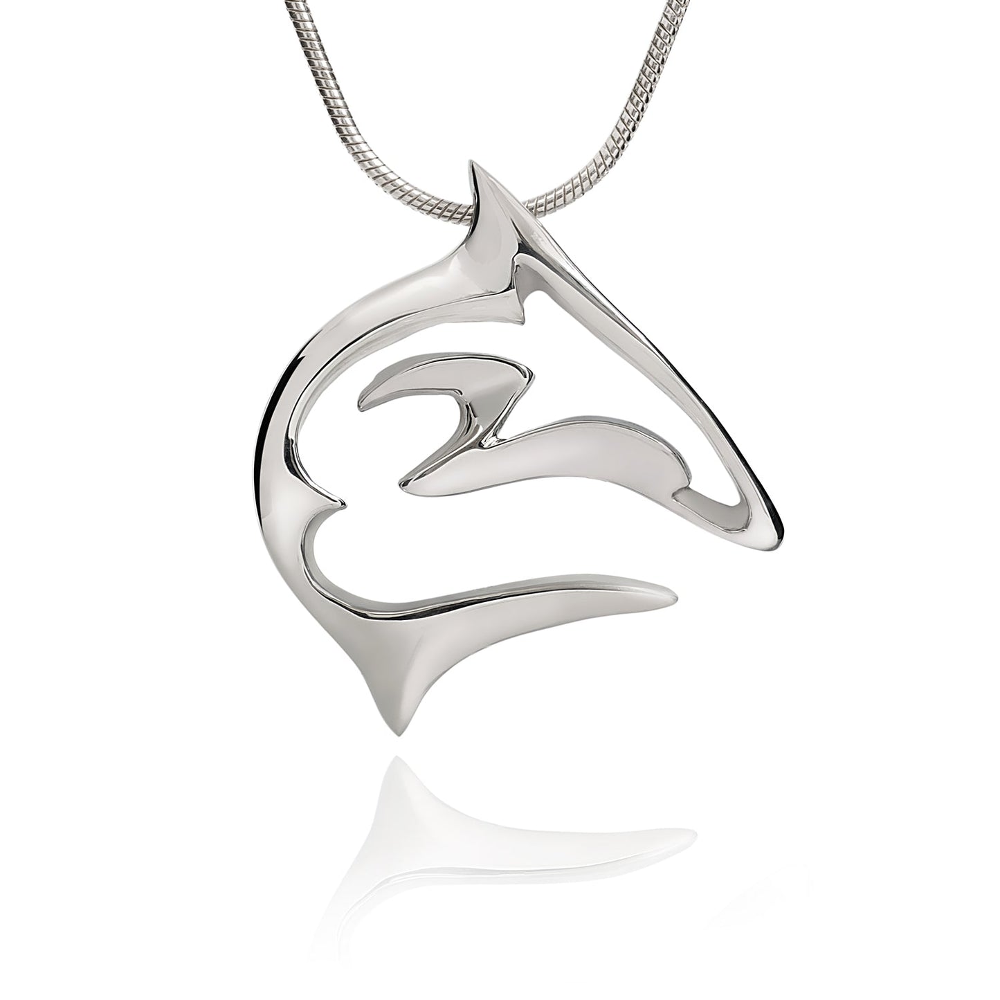 Shark Necklace for Men and Women-Sterling Silver Shark Pendant, Shark Charm 925, Shark Jewelry For Women, Gifts for Shark Lovers - The Tool Store