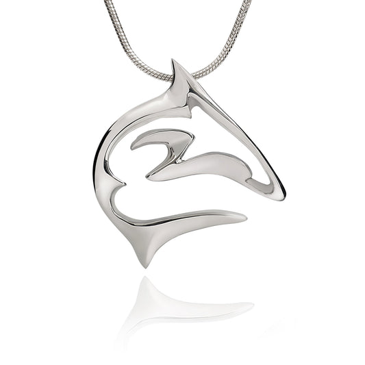 Shark Necklace for Men and Women-Sterling Silver Shark Pendant, Shark Charm 925, Shark Jewelry For Women, Gifts for Shark Lovers - The Tool Store