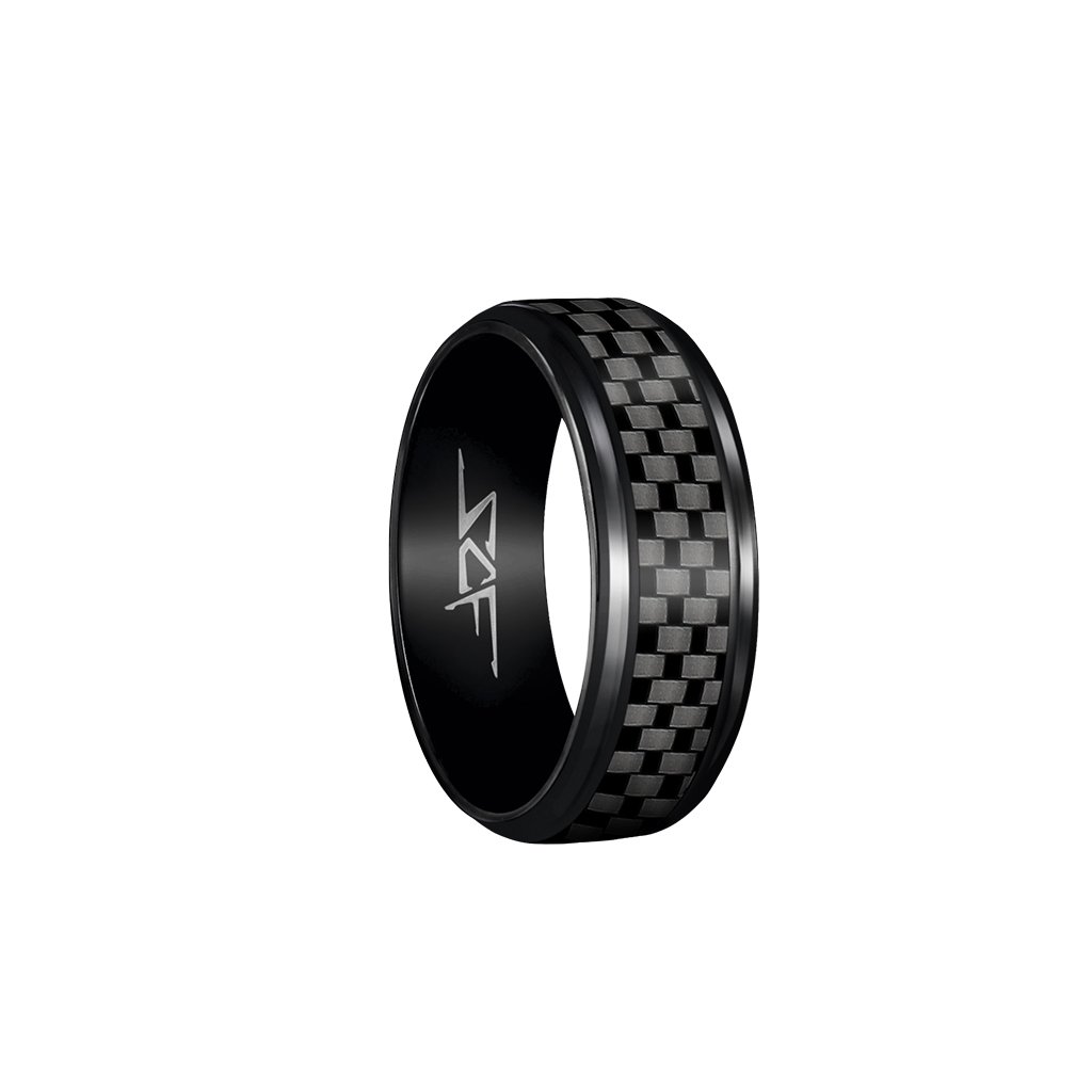 ●SLATE● Real Carbon Fiber Ring (BLACK) - The Tool Store