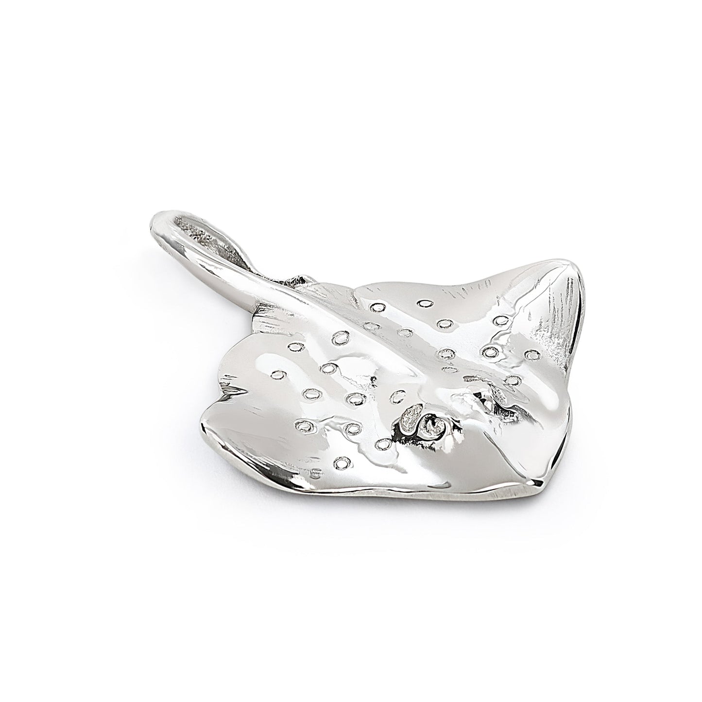 Stingray Necklace for Women Sterling Silver- Ray Necklace for Women, Sterling Silver Stingray Pendant, Stingray Jewelry, Scuba Diving Jewelry - The Tool Store