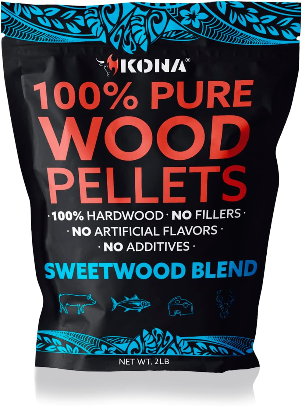 Kona Sweetwood Wood Pellets - Grilling, BBQ & Smoking - Concentrated Pure Hardwood - Thin Blue Smoke - The Tool Store