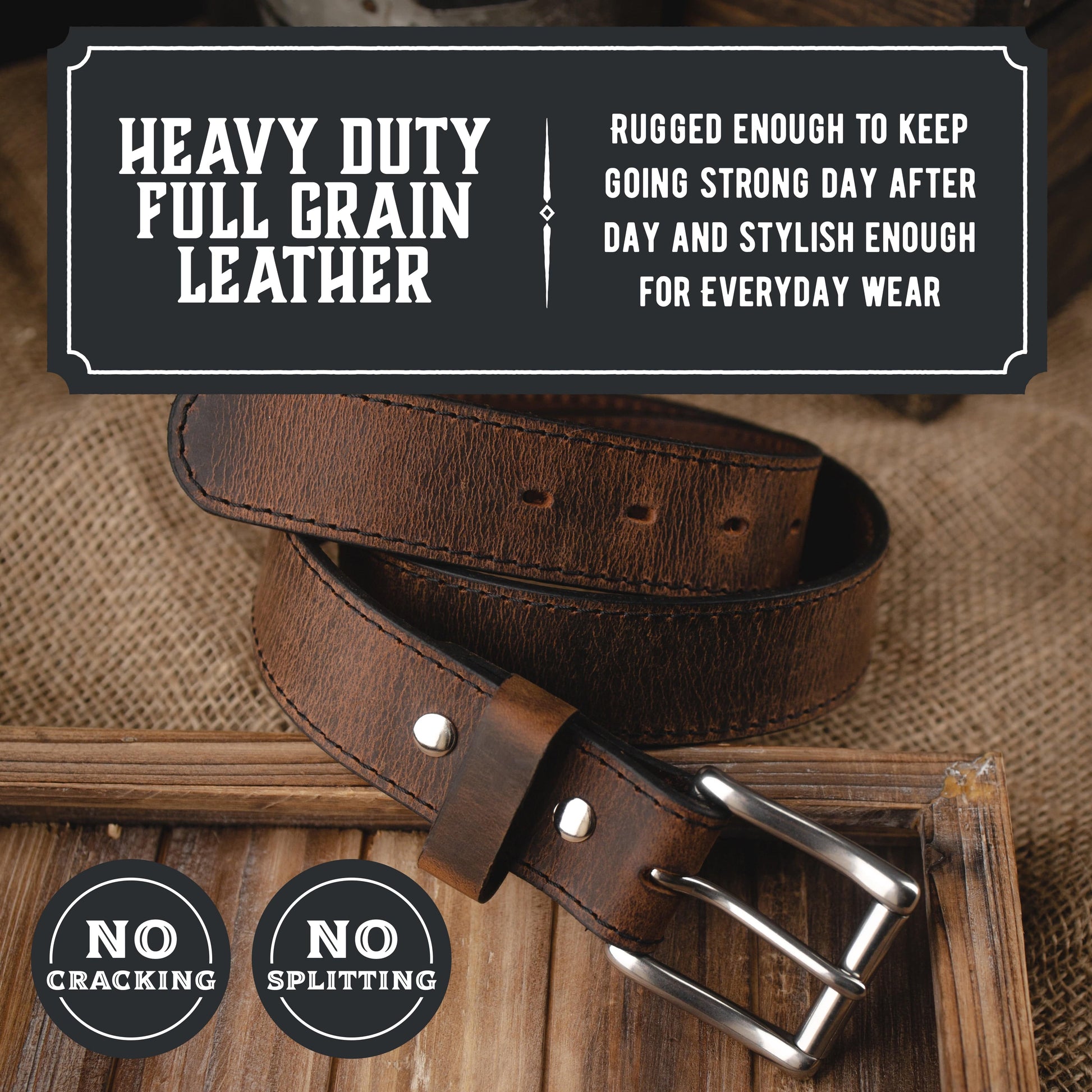 The Baron Leather Belt - The Tool Store