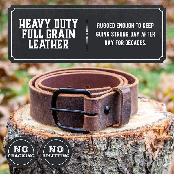 The Bootlegger Leather Belt - The Tool Store