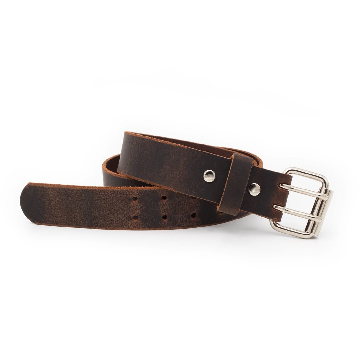 The Double Down Belt Rustic Leather Belt - The Tool Store