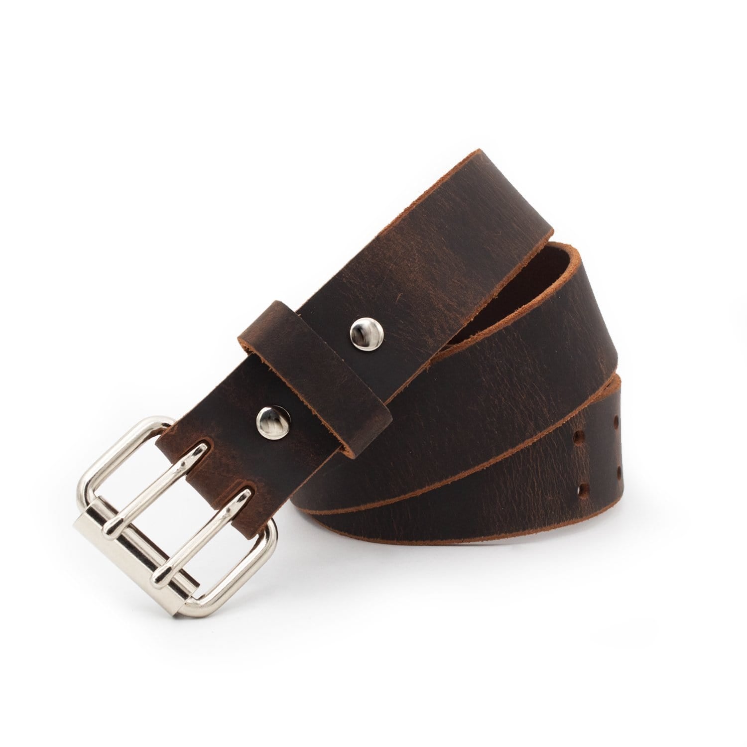 The Double Down Belt Rustic Leather Belt - The Tool Store