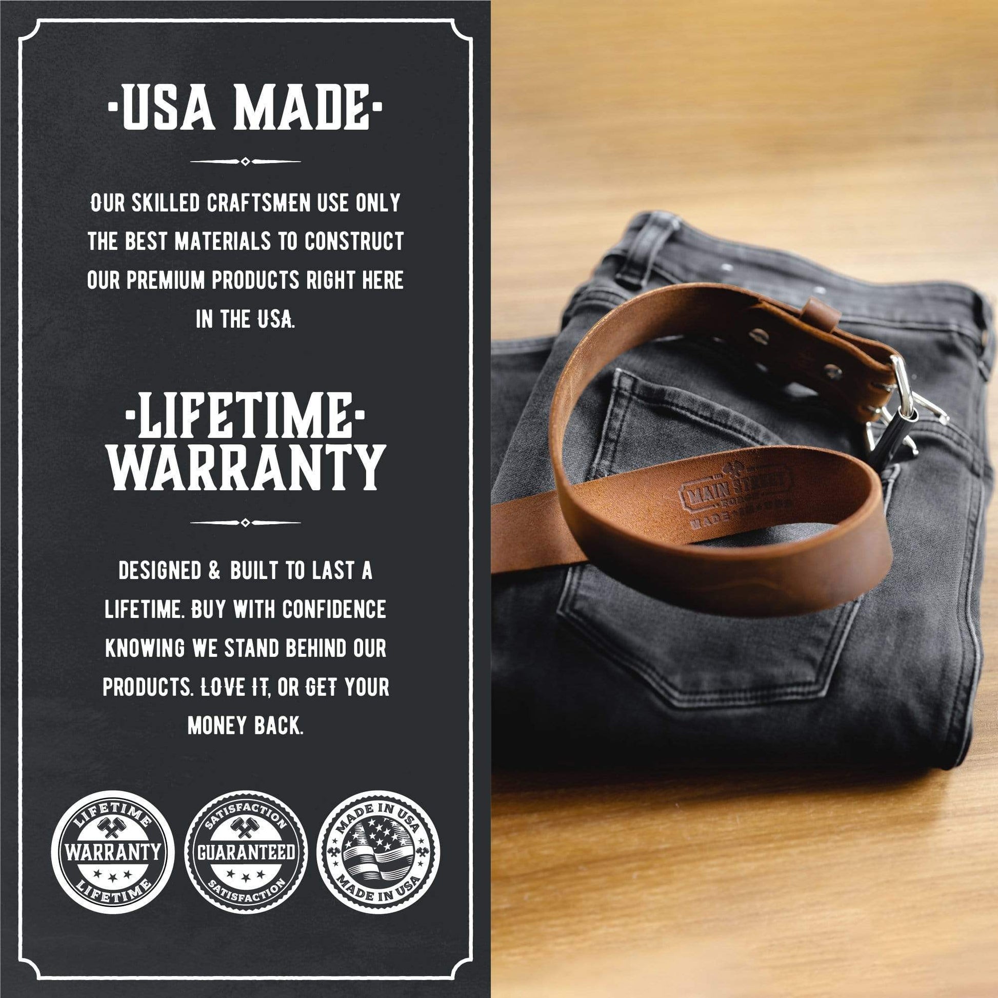 The Double Down Belt Rustic Leather Belt - The Tool Store