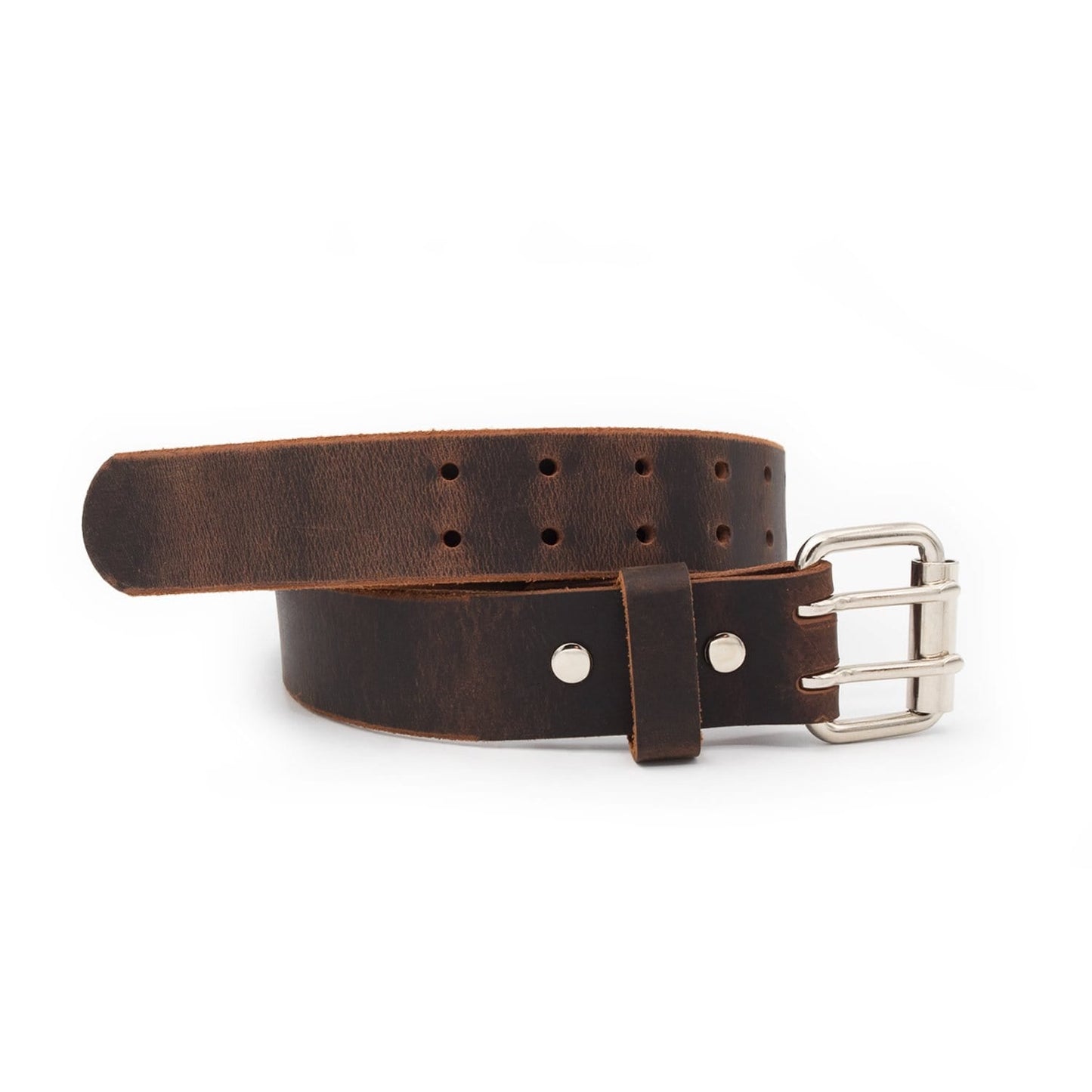 The Double Down Belt Rustic Leather Belt - The Tool Store