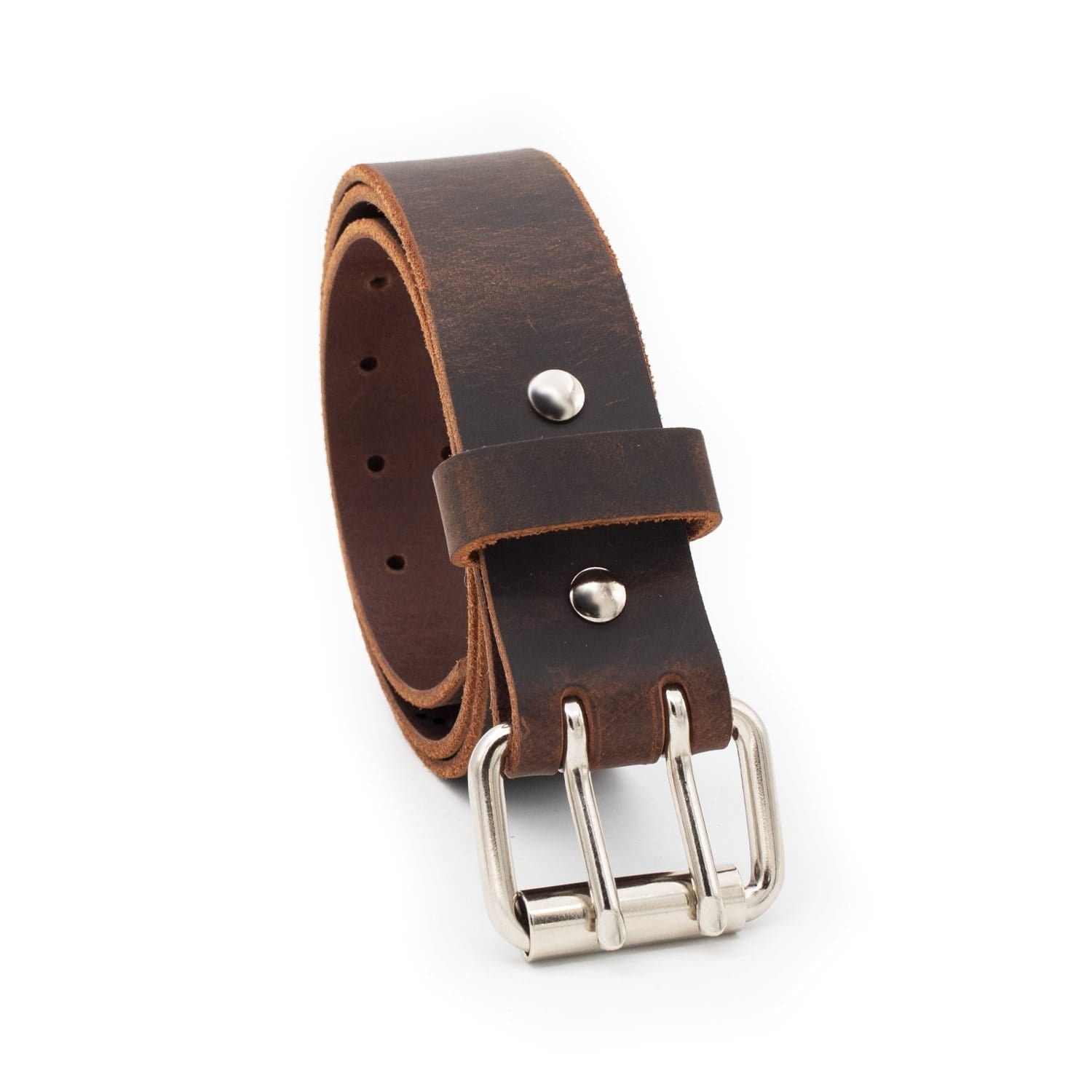 The Double Down Belt Rustic Leather Belt - The Tool Store