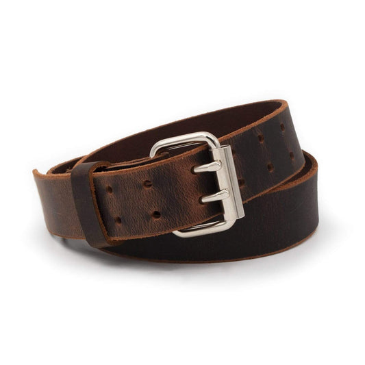 The Double Down Belt Rustic Leather Belt - The Tool Store