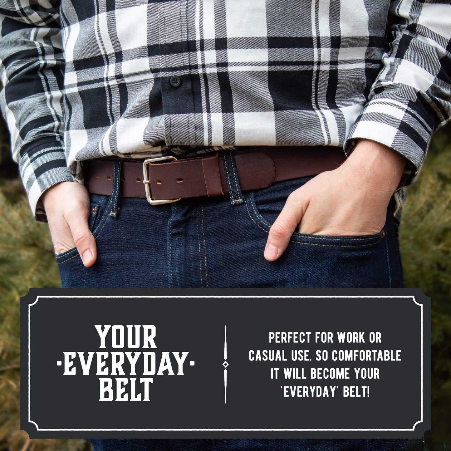 The Journeyman Leather Belt - The Tool Store